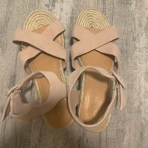 Light pink Halogen Emery Platform Wedges